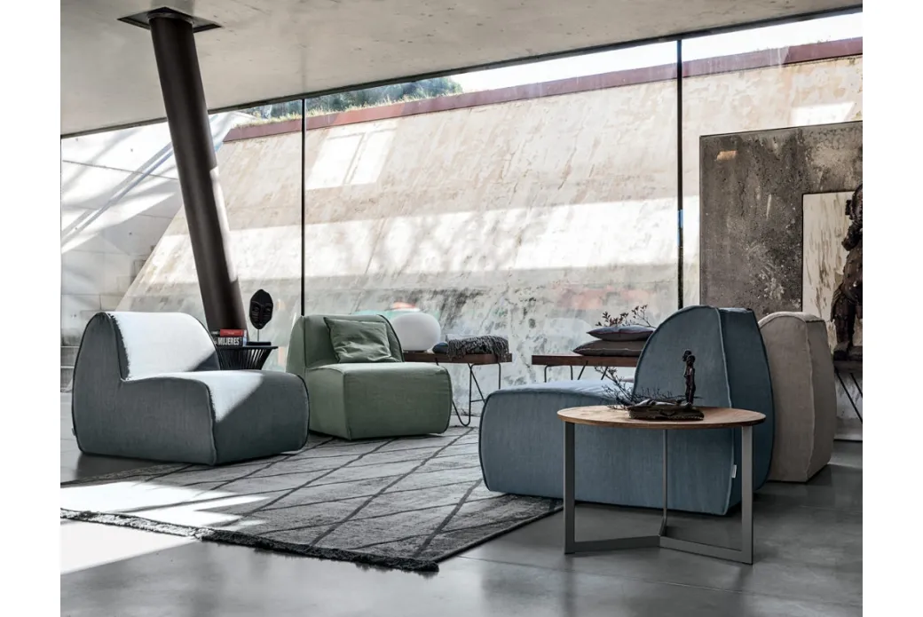 Fauteuil en diverses couleurs Tissu