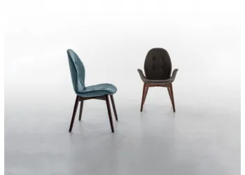 Chaise en cuir avec ou sans accoudoirs