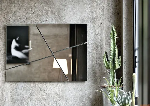 Miroir Porte-structure en acier