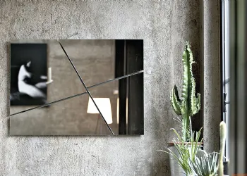 Miroir Porte-structure en acier