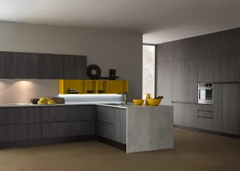 Cuisine avec thermique Effet bois