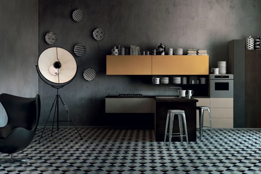 Cuisine moderne laquée mate