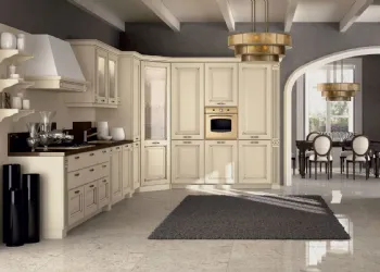 Angulaire cuisine laquet Ivoire
