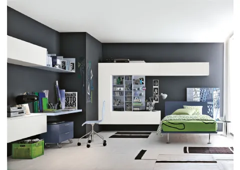 Petite chambre avec bureau Matt Laque