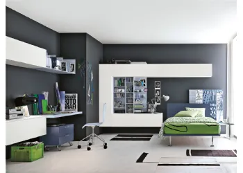 Petite chambre avec bureau Matt Laque