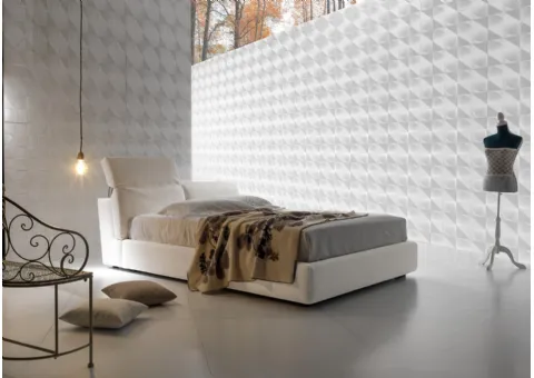 lit réglable avec tête de lit en tissu