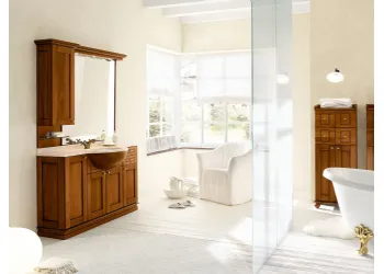 salle de bains mobile Noyer