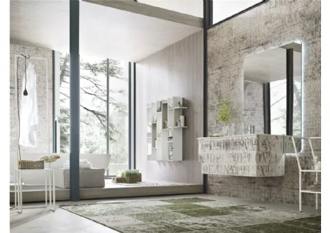 salle de bains mobile Laque Décorée