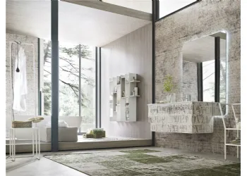 salle de bains mobile Laque Décorée