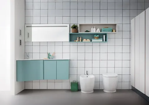 Douche Base mobile Vasque d'angle