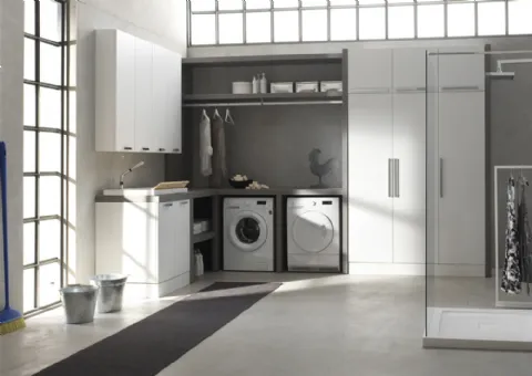 Cabine de douche mobile Trois portes Matt Laque