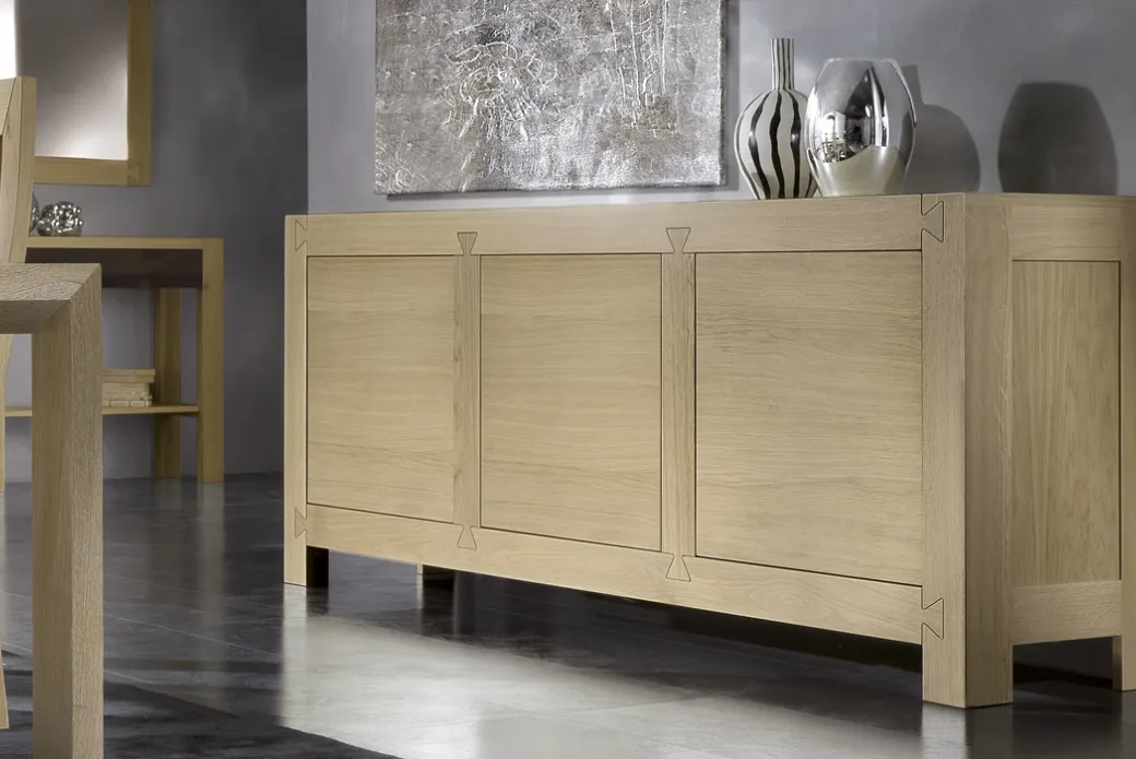 Madia à trois portes en bois