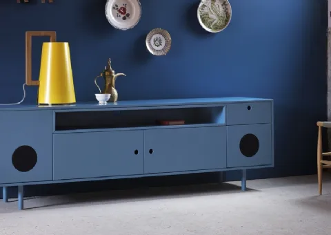 Bahut avec portes et tiroirs vernis mat