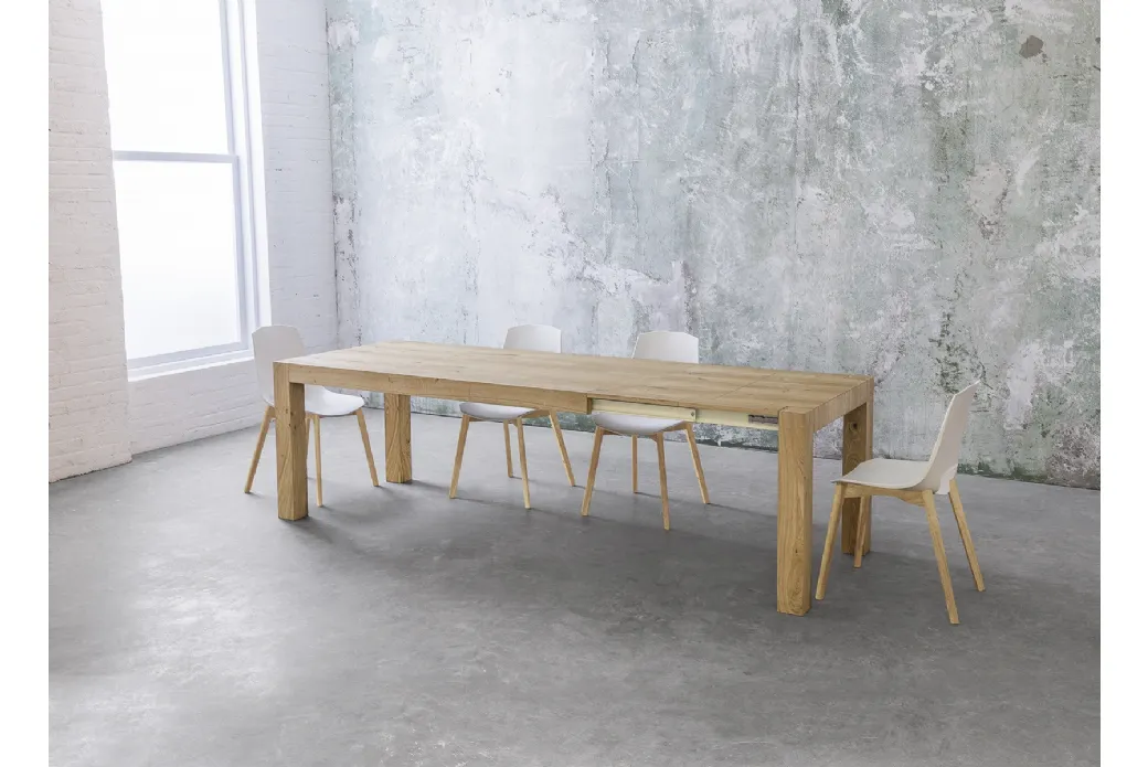 Table extensible à Oak noueux
