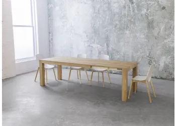 Table extensible à Oak noueux
