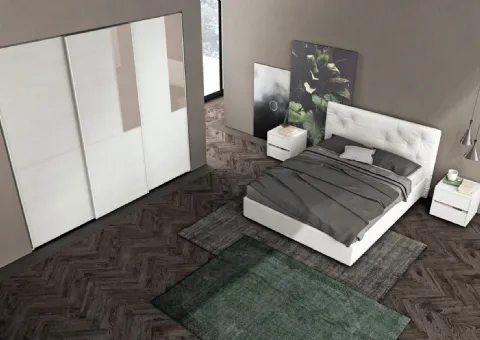 Armoire encastrée avec portes coulissantes