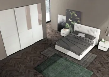 Armoire encastrée avec portes coulissantes