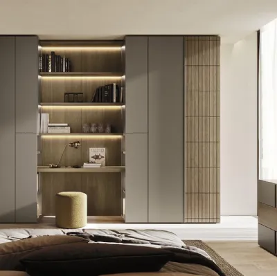 Armoire avec portes battantes Comp N01 en laqué et bois de Mobilgam