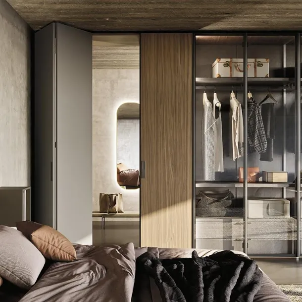 Armoire avec portes pliantes Comp N06A de Mobilgam.