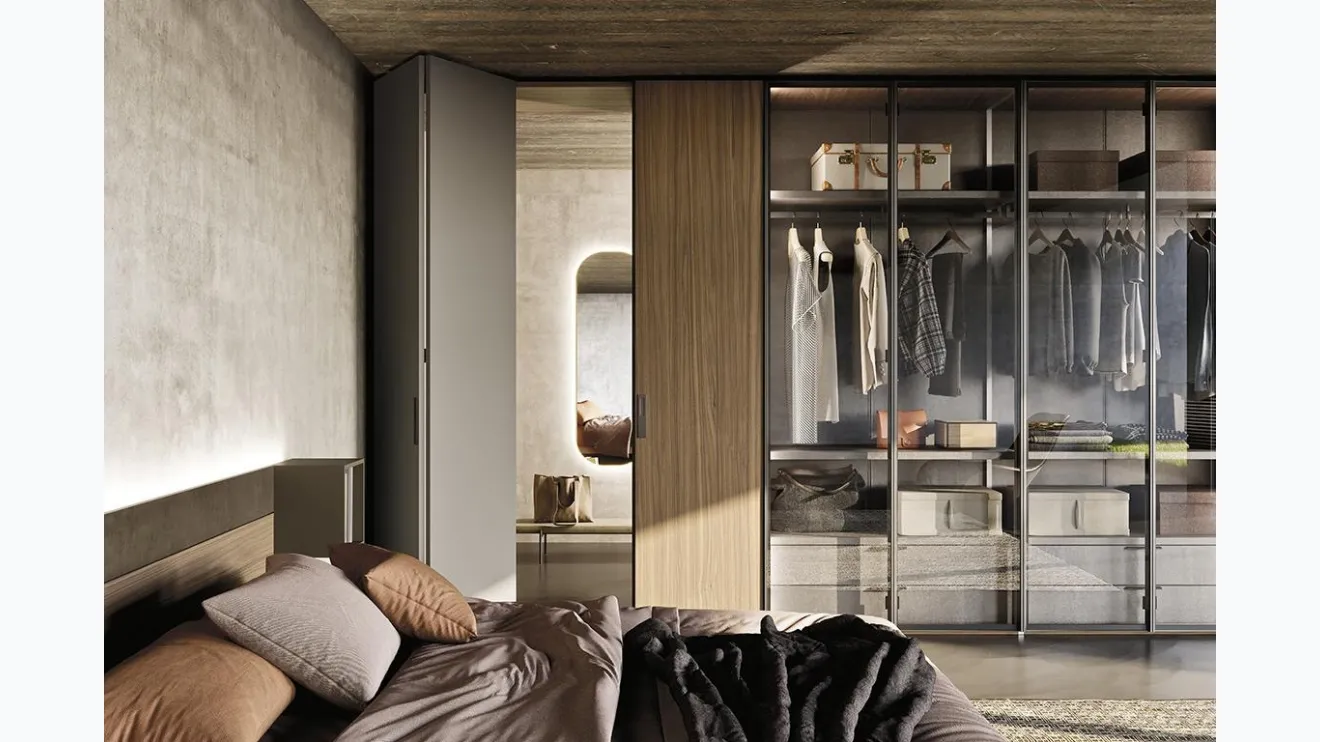Armoire avec portes pliantes Comp N06A de Mobilgam.