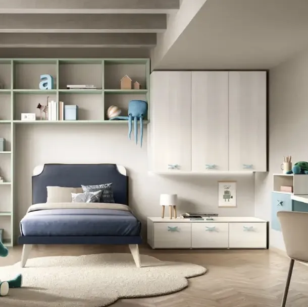 Chambre à pont K102 de Moretti Compact Camerette.