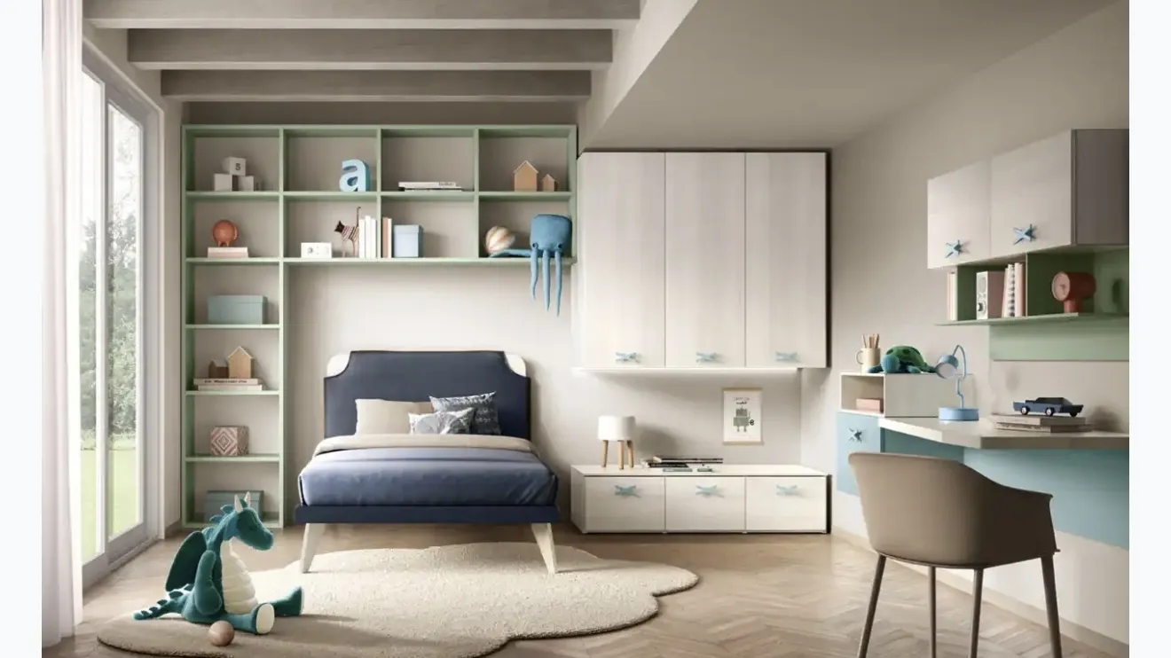 Chambre à pont K102 de Moretti Compact Camerette.