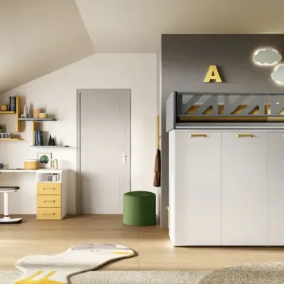 Chambre en mezzanine K109 de Moretti Compact Chambres d'enf