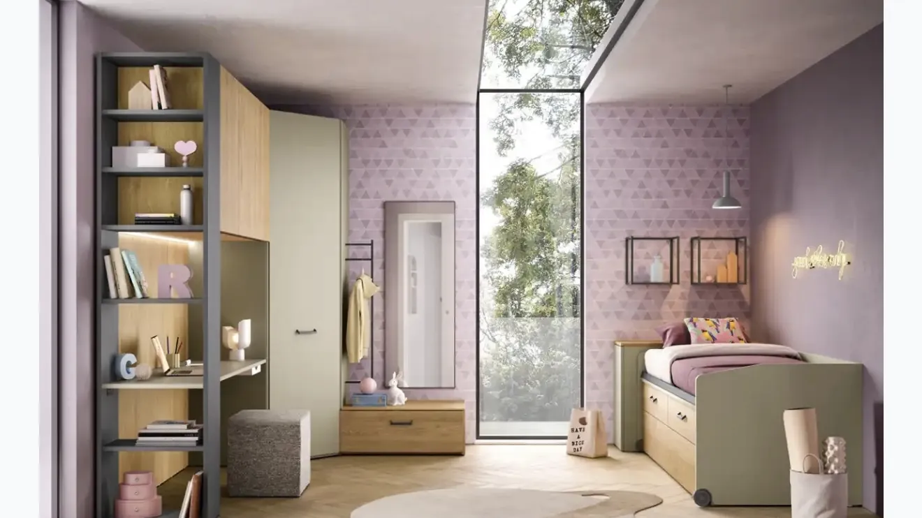 Chambre mezzanine K122 de Moretti Compact Chambres pour enfants