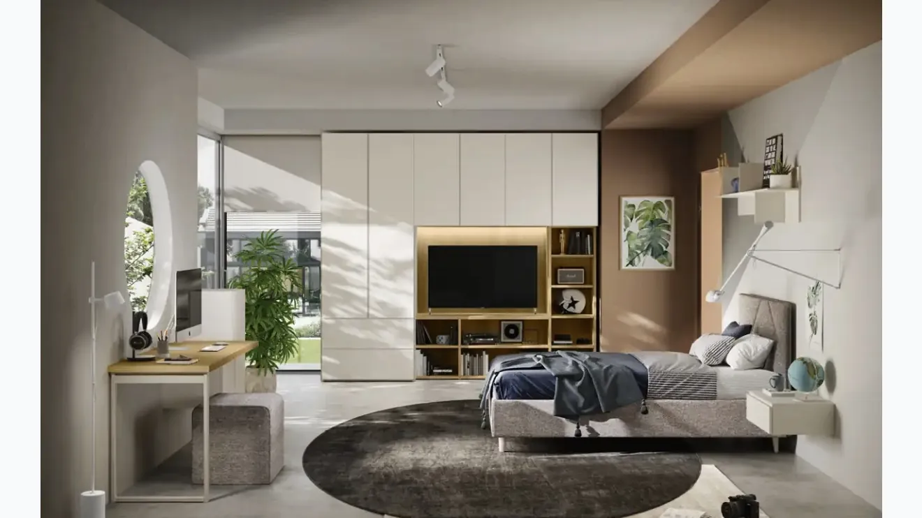 Chambre modulaire Y104 de Moretti Compact Chambres