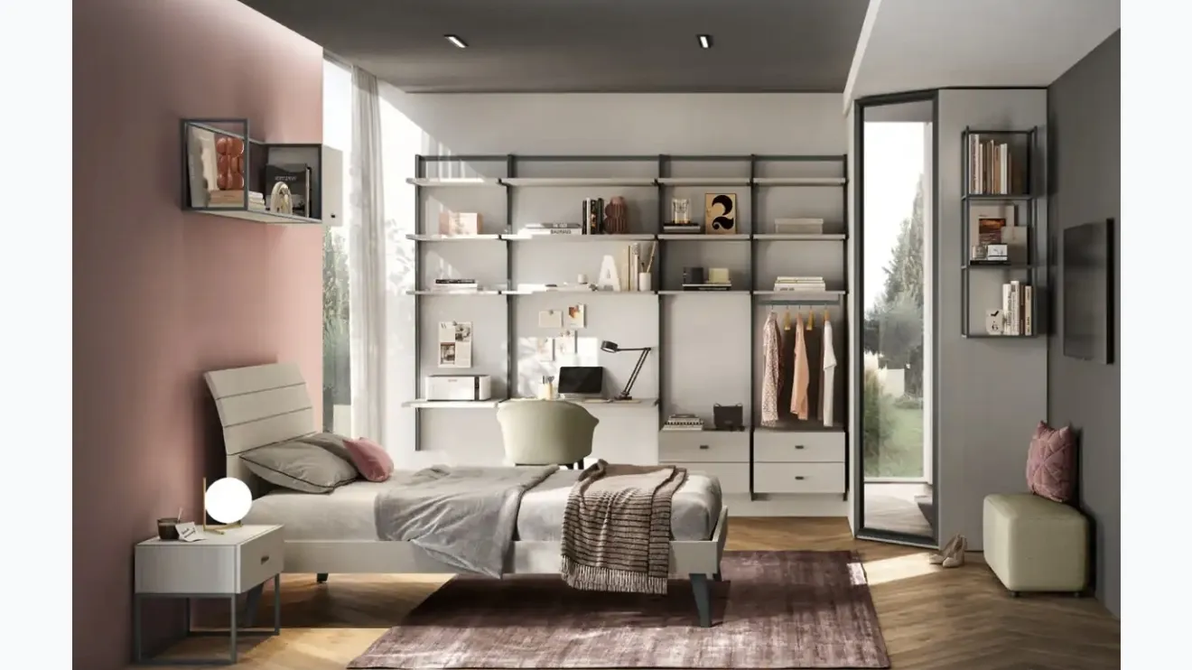 Chambre modulaire Y105 de Moretti Compact Camerette