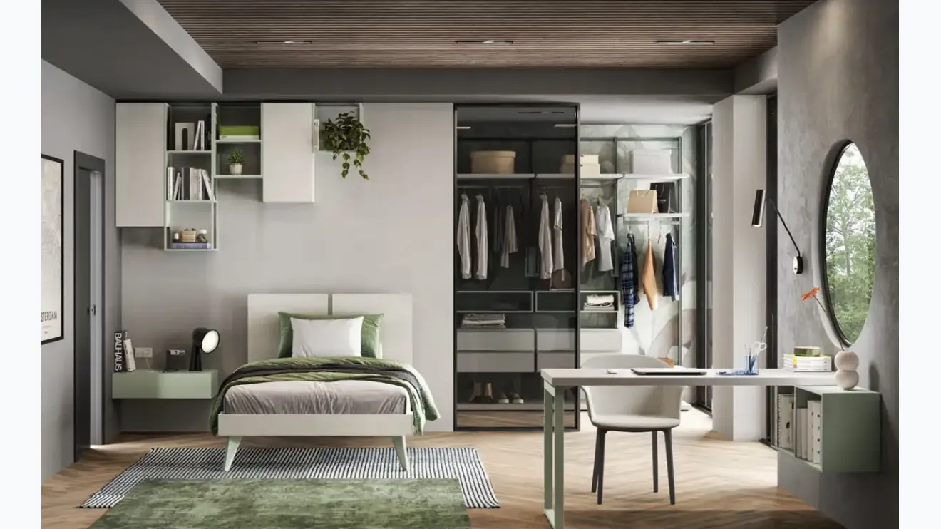 Chambre pour enfants avec dressing Y112 de Moretti Compact Camerette