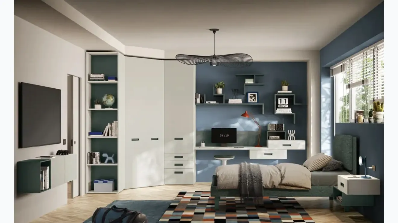 Chambre modulaire Y120 de Moretti Compact Chambres.