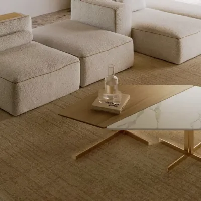 Table Bento en bois et SuperMarmo de Bontempi