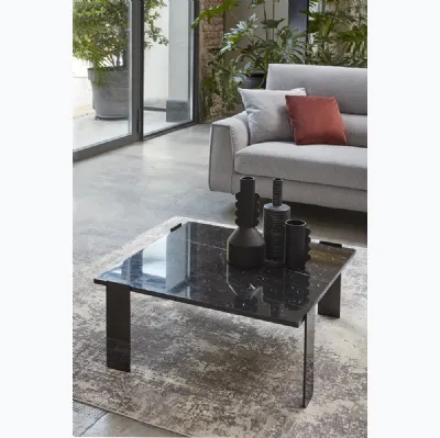 Table basse Melbourne avec plateau en marbre de Rosini Divani