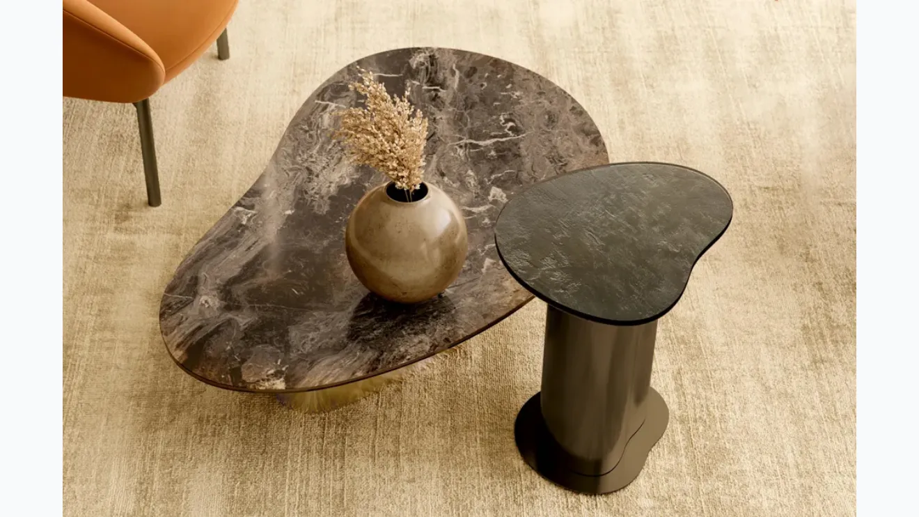 Petite table en SuperMarmo Nexus de Bontempi