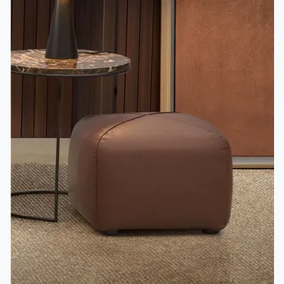 Pouf Teti en cuir de Rosini