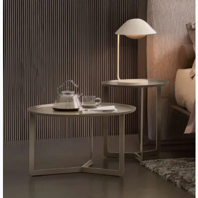Table basse en acier Round de Rosini Night.