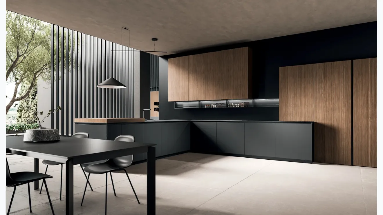 Cuisine design avec îlot HC-08 Minimal Design 05 d'Astra