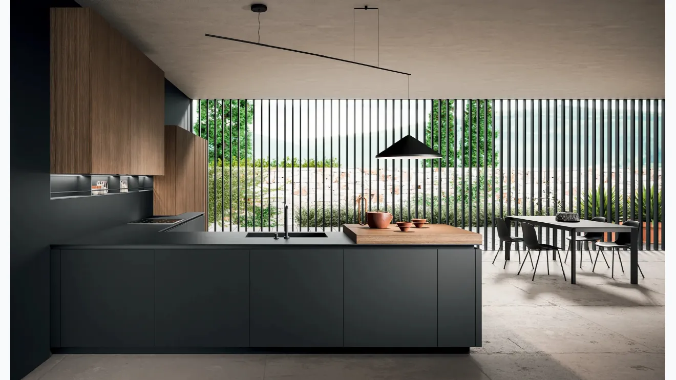 Cuisine Design avec îlot HC-08 Minimal Design 05 d'Astra.