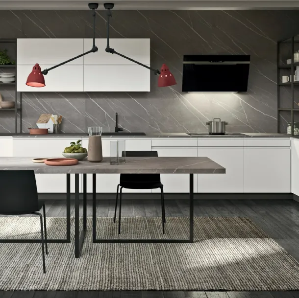 Cuisine Moderne en angle Ligne Moderne 19 d'Astra
