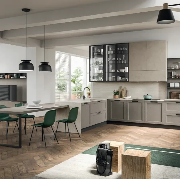 Cuisine moderne laquée à grain ouvert Old Line Modern 20 de Astra