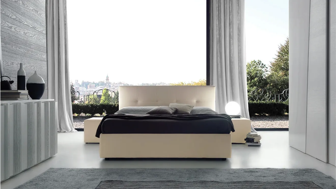 Lit Alexia en éco-cuir d'Ergog