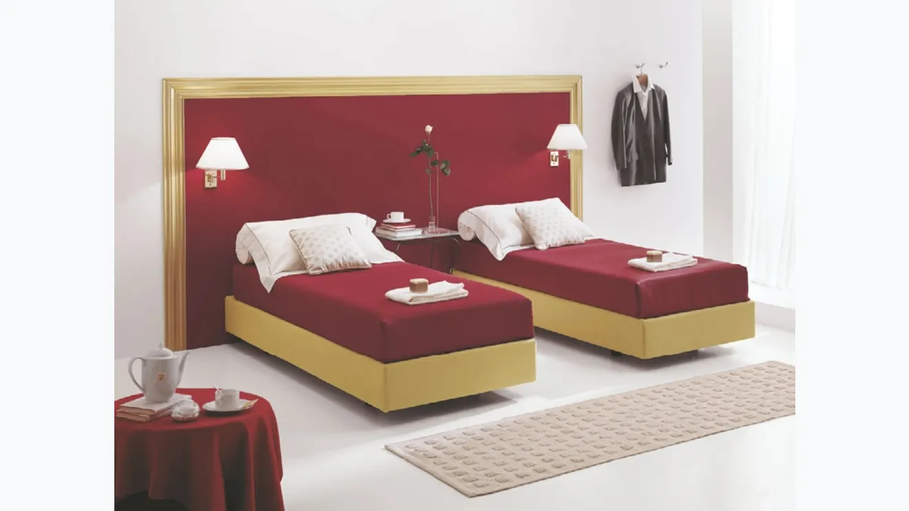 Le lit avec tête de lit et lits séparables Box de Rigosalotti