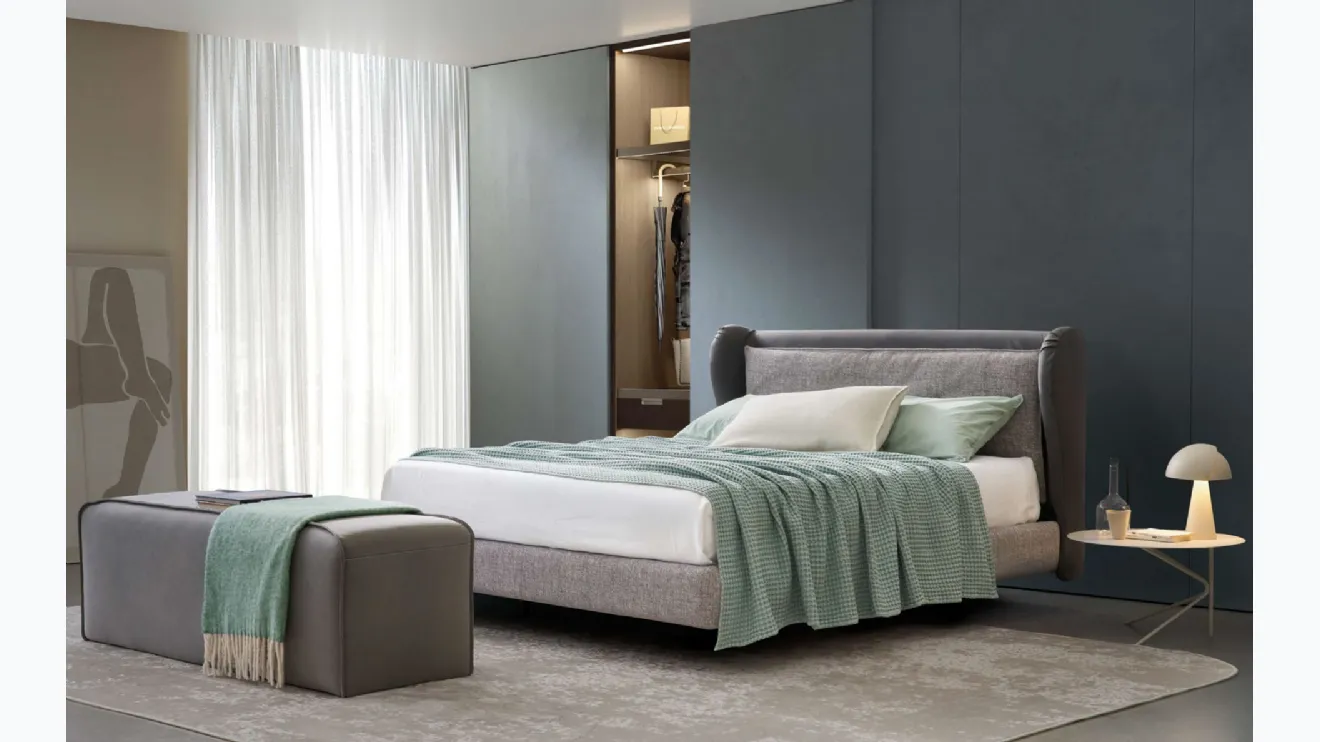 Lit Charles en tissu rembourré de Rosini Night