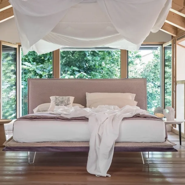 Lit Crystal en tissu de Rigosalotti