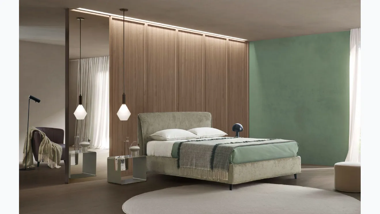 Lit rembourré Nadir avec rangement de Rosini Night