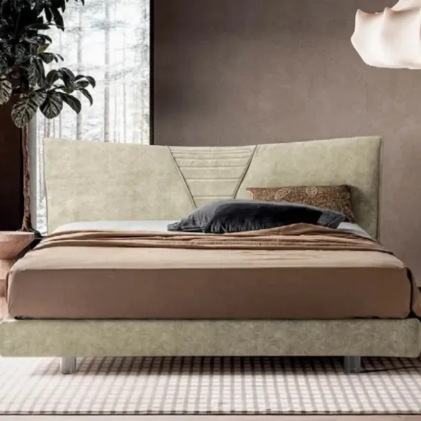 Lit en tissu Tulip par Rigosalotti