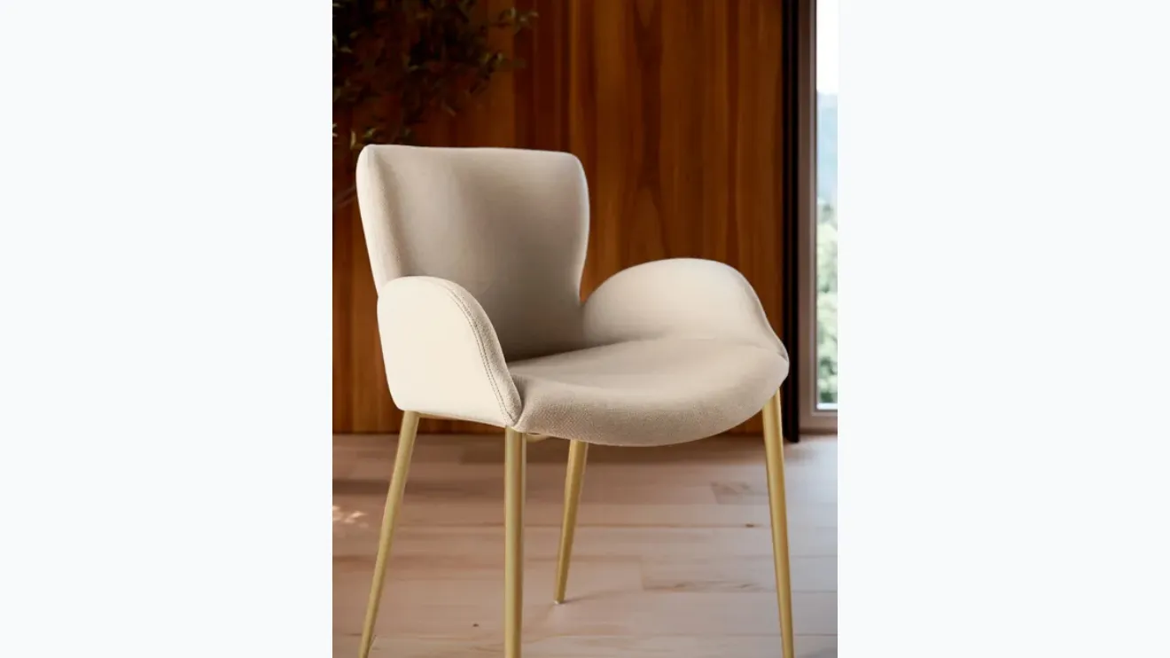 Chaise en tissu Ariel de Bontempi