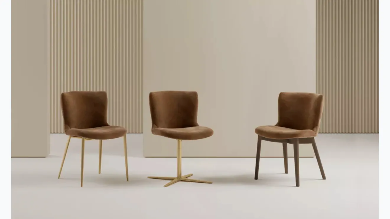 Chaise en tissu Ariel de Bontempi