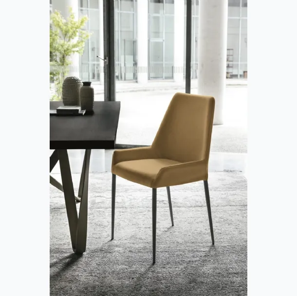 Chaise rembourrée en simili cuir Havana de S